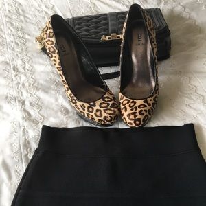 Leopard print heels